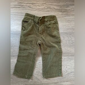 Janie & Jack, size 12-18 months, green corduroy pants